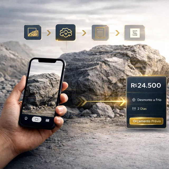 Cotação desmonte de rocha em 5m